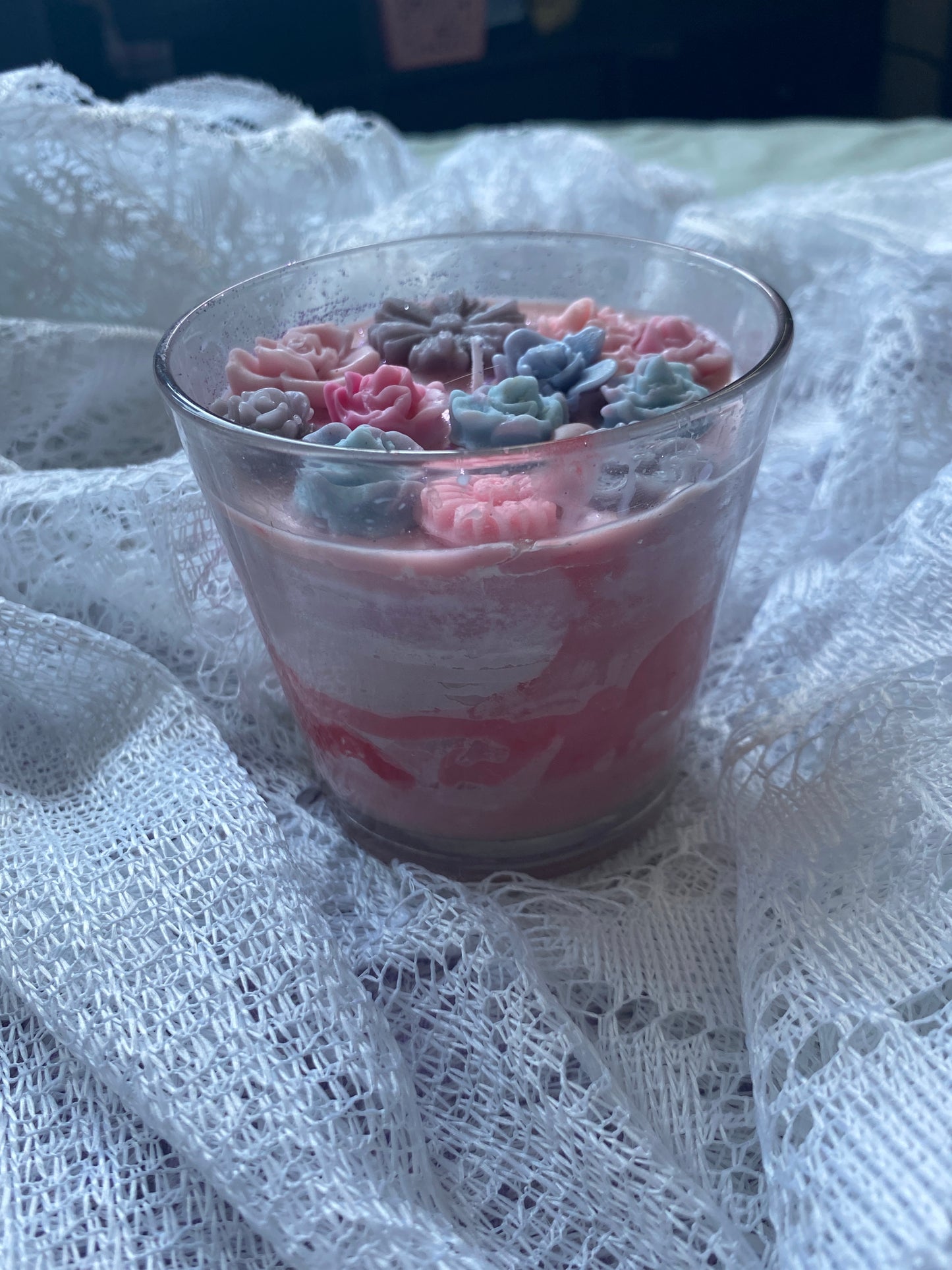Classic glass candle - imperfect