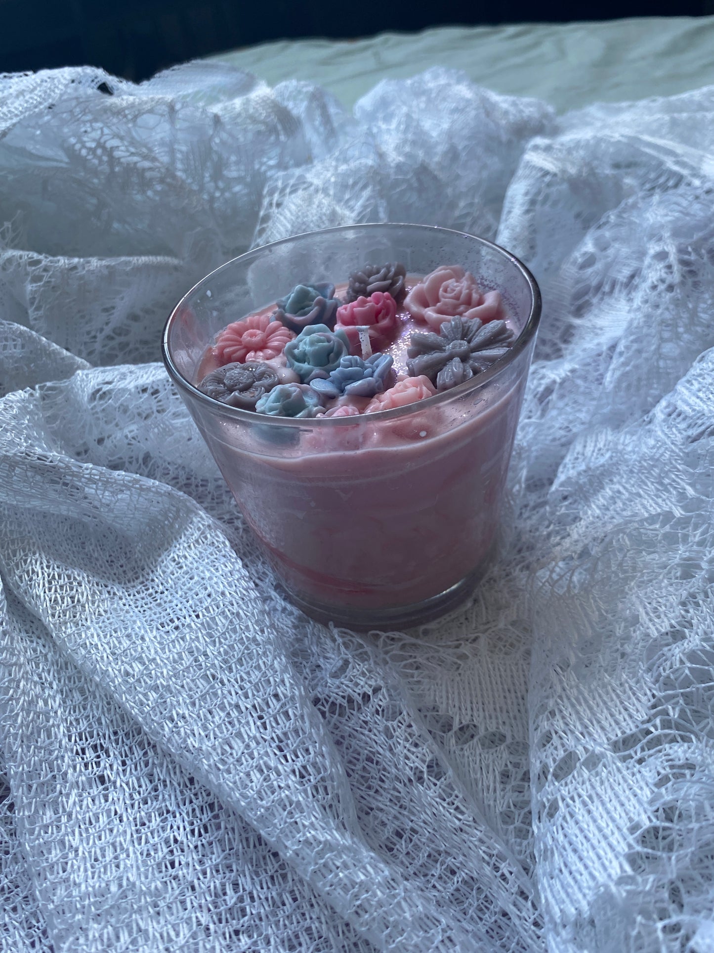Classic glass candle - imperfect