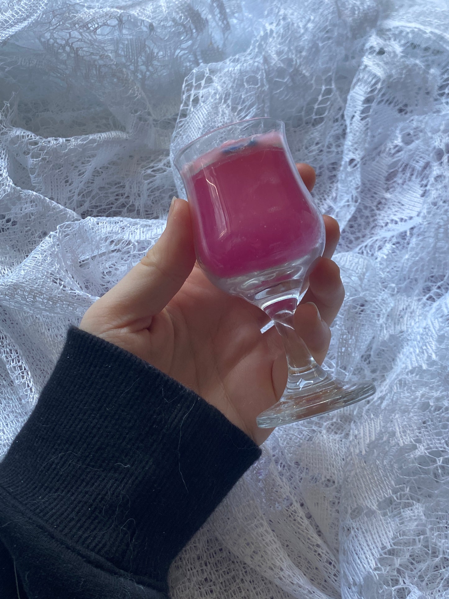 Mini glass candle | pink