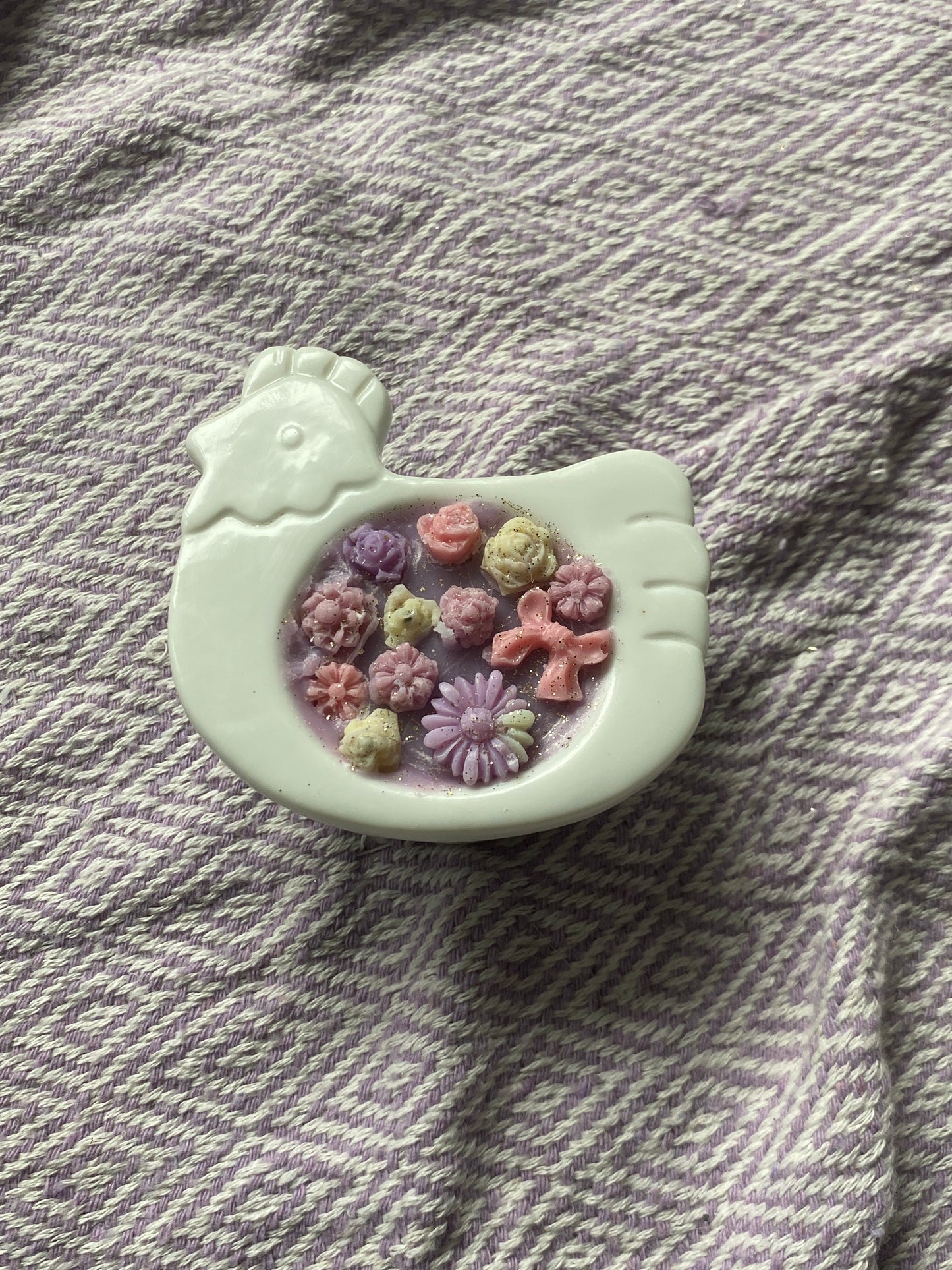 Mini rooster candle