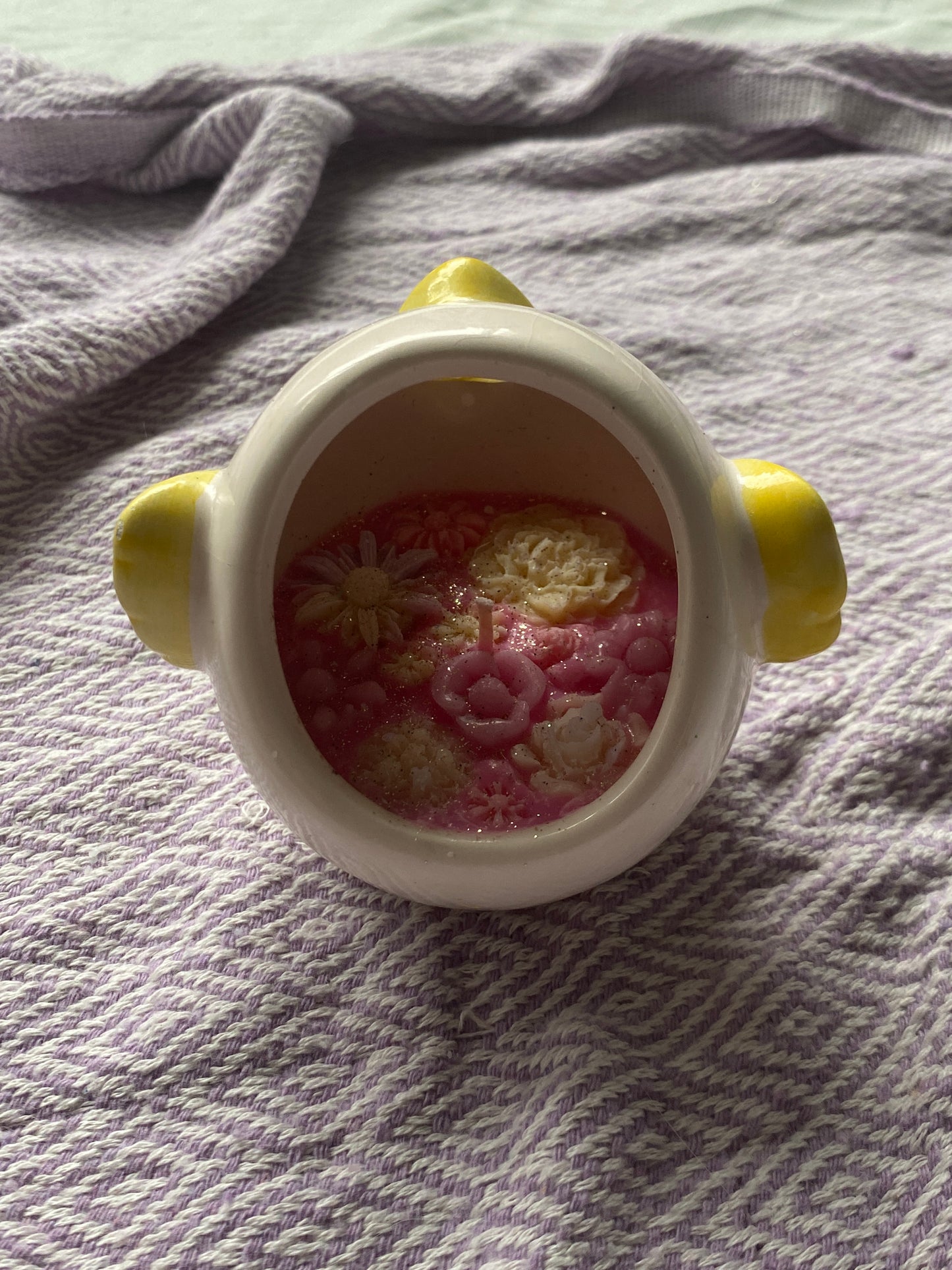 Ceramic chicken candle