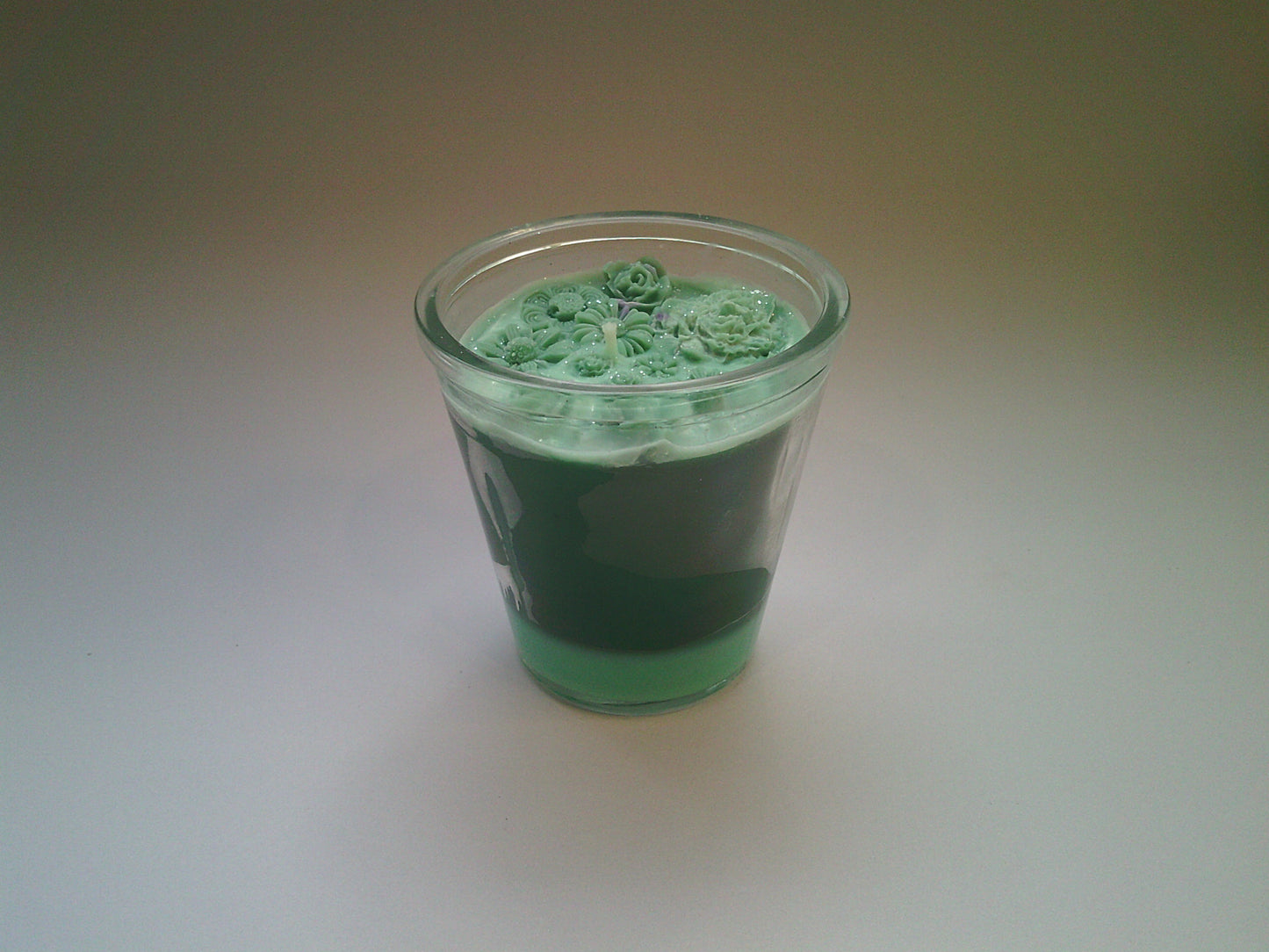 Glass classic candle | Green