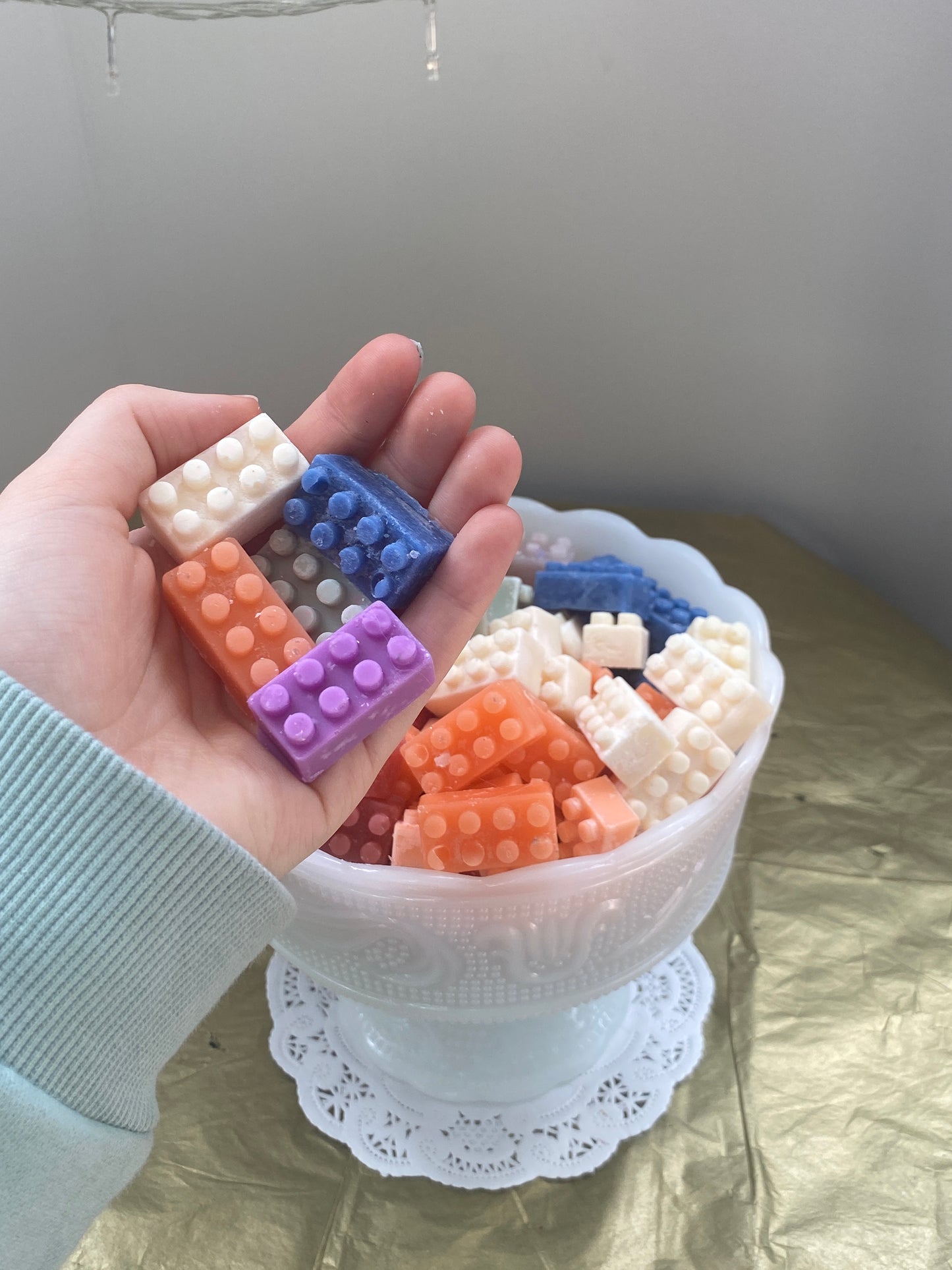 "Lego" brick wax melts (8 pieces)