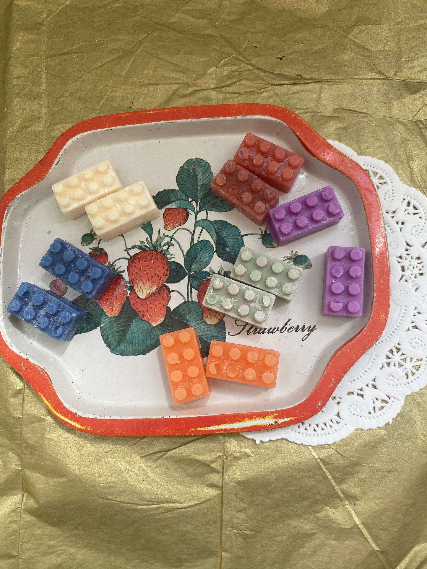 "Lego" brick wax melts (8 pieces)