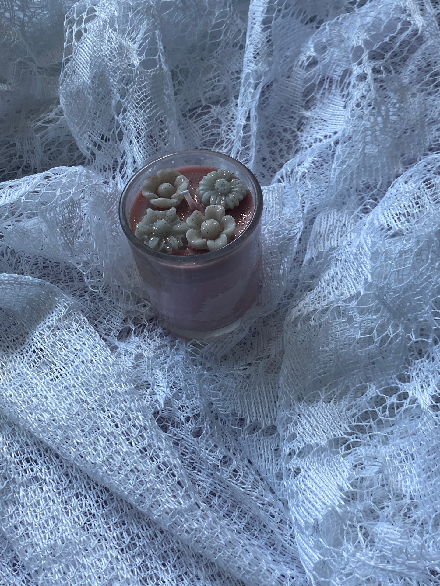 Mini glass candle - imperfect