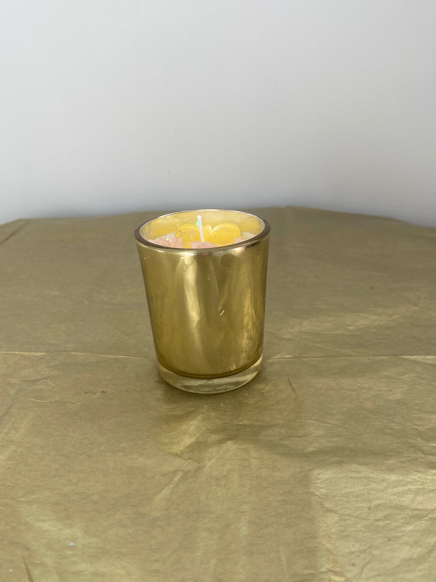 Mini gold candle