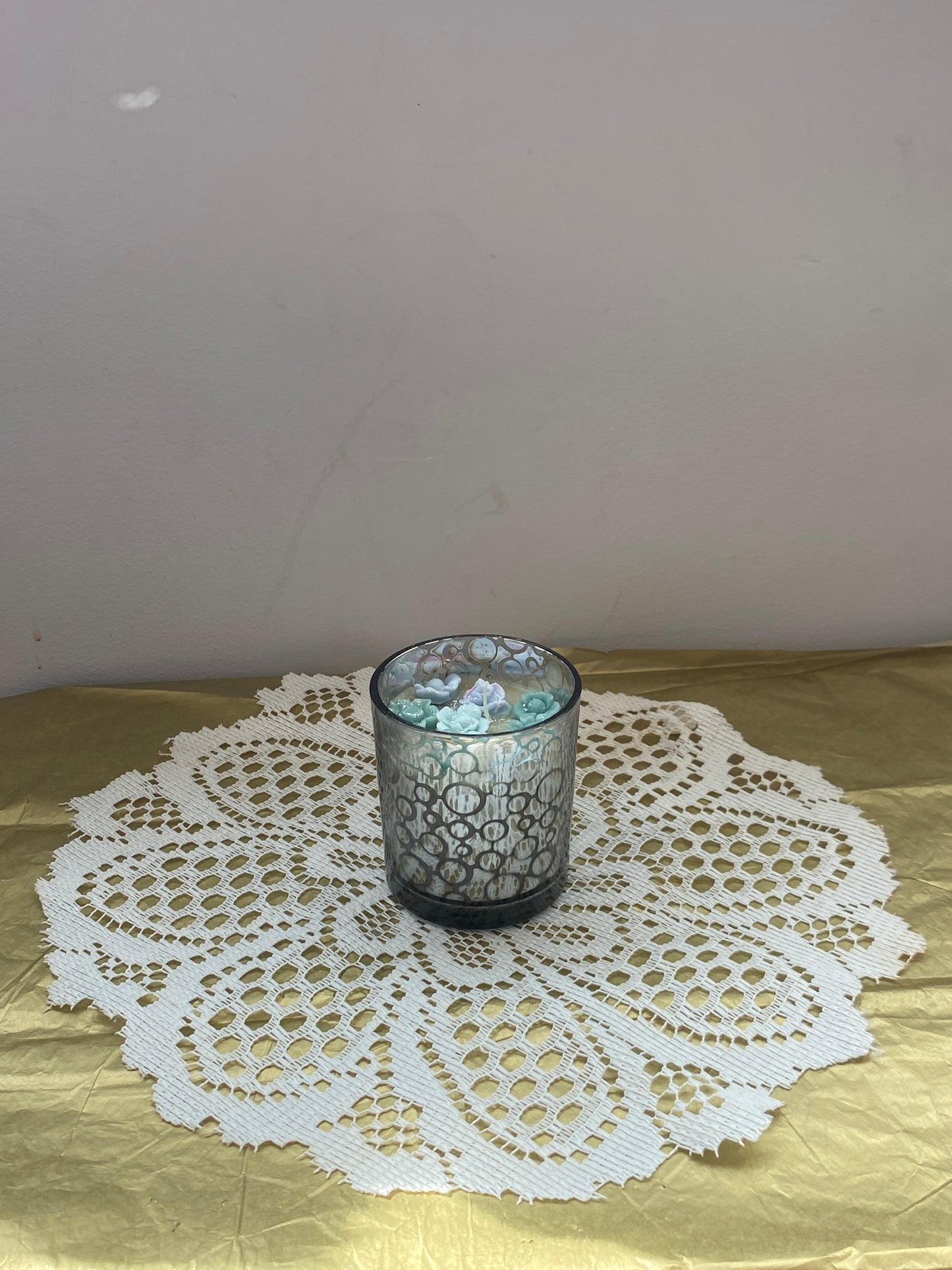 Classic silver candle | Green