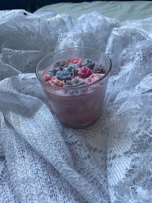 Classic glass candle - imperfect