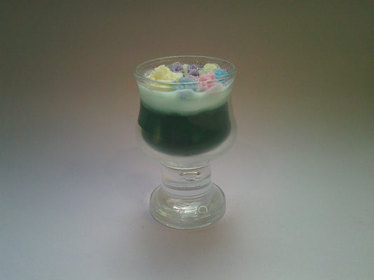 Mini glass candle | Green